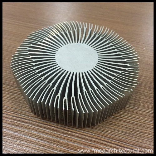 Round Customized Cutting Parts Anodizing Aluminium Heatsink